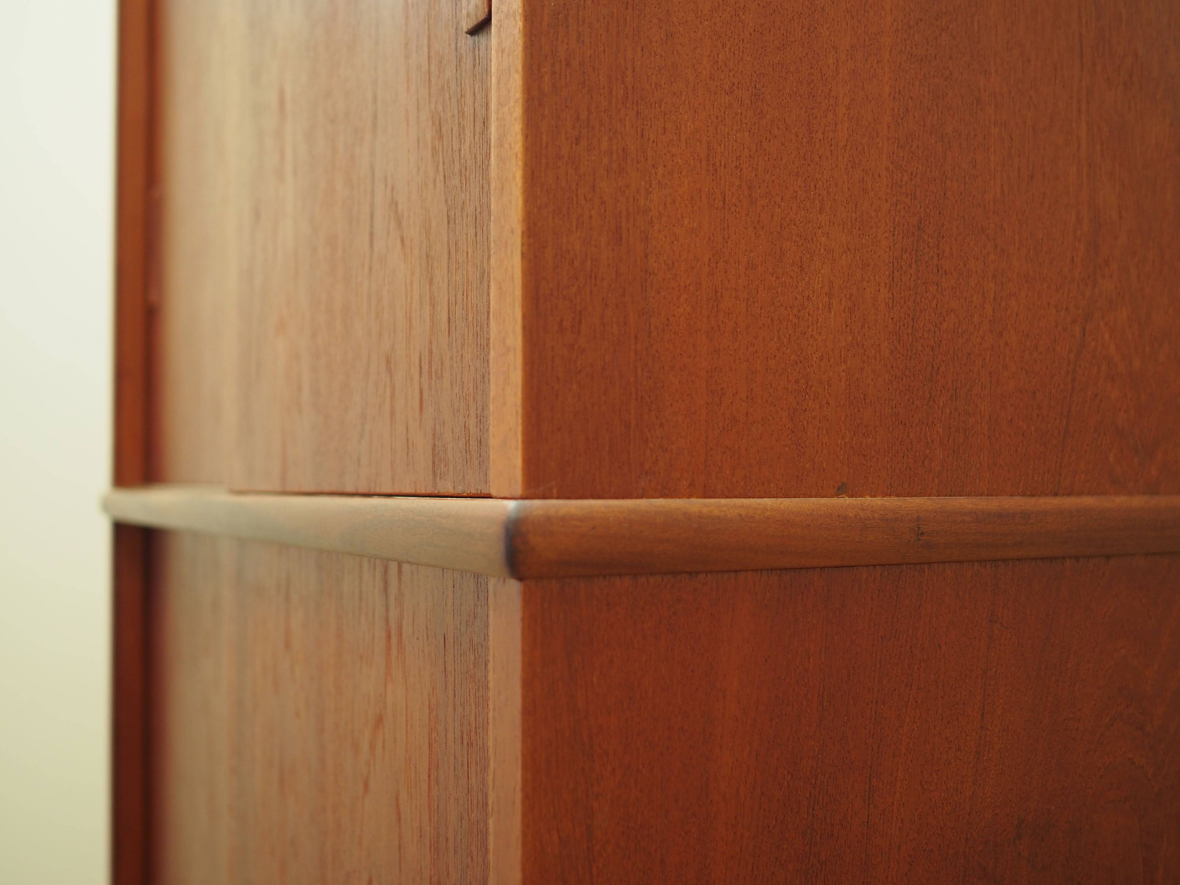 Teak wardrobe, Danish design, 1970s, production: Denmark
