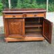 Louis Philippe buffet in solid walnut from the 19th century.