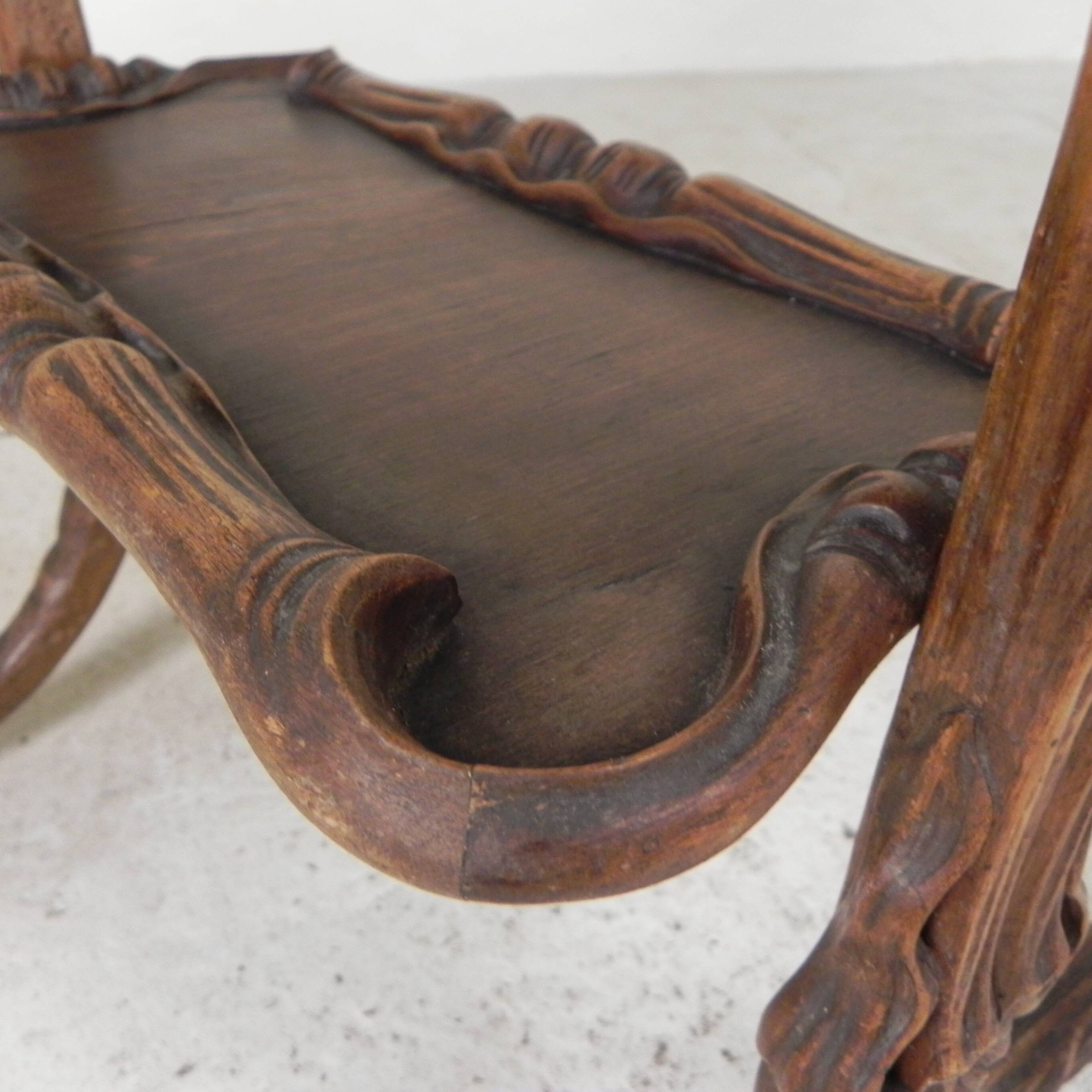 Art Nouveau tea table by Emile Galle, 1899