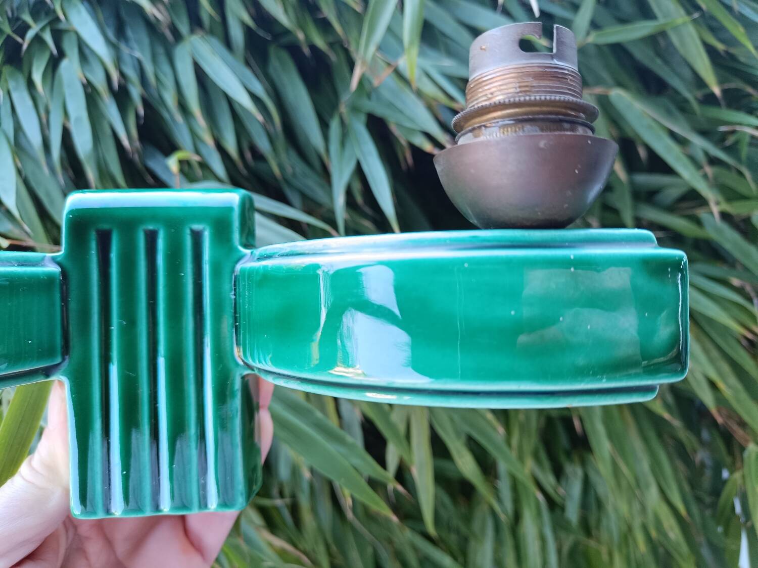 1950 ceramic wall light