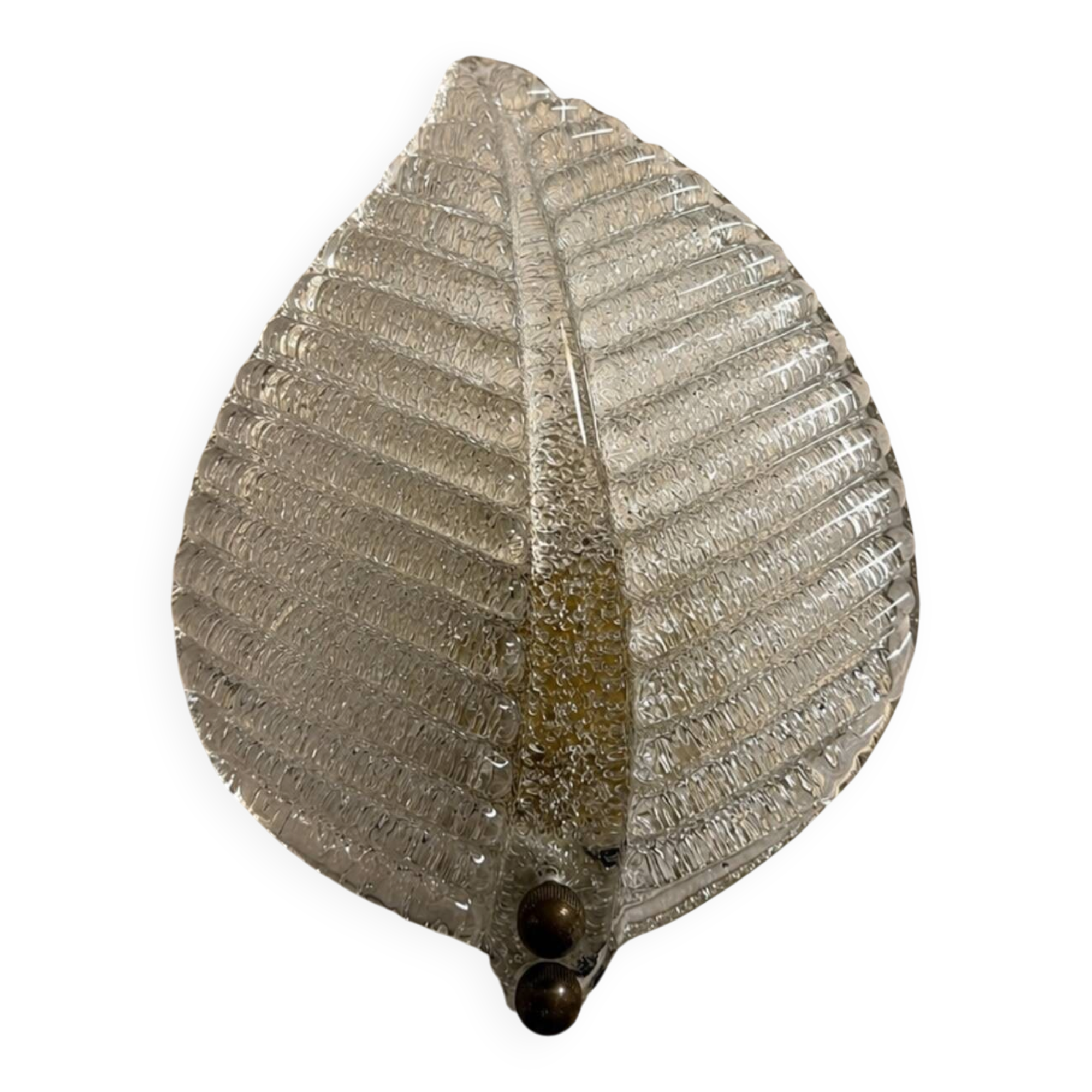 Applique feuille Barovier & Toso verre de Murano