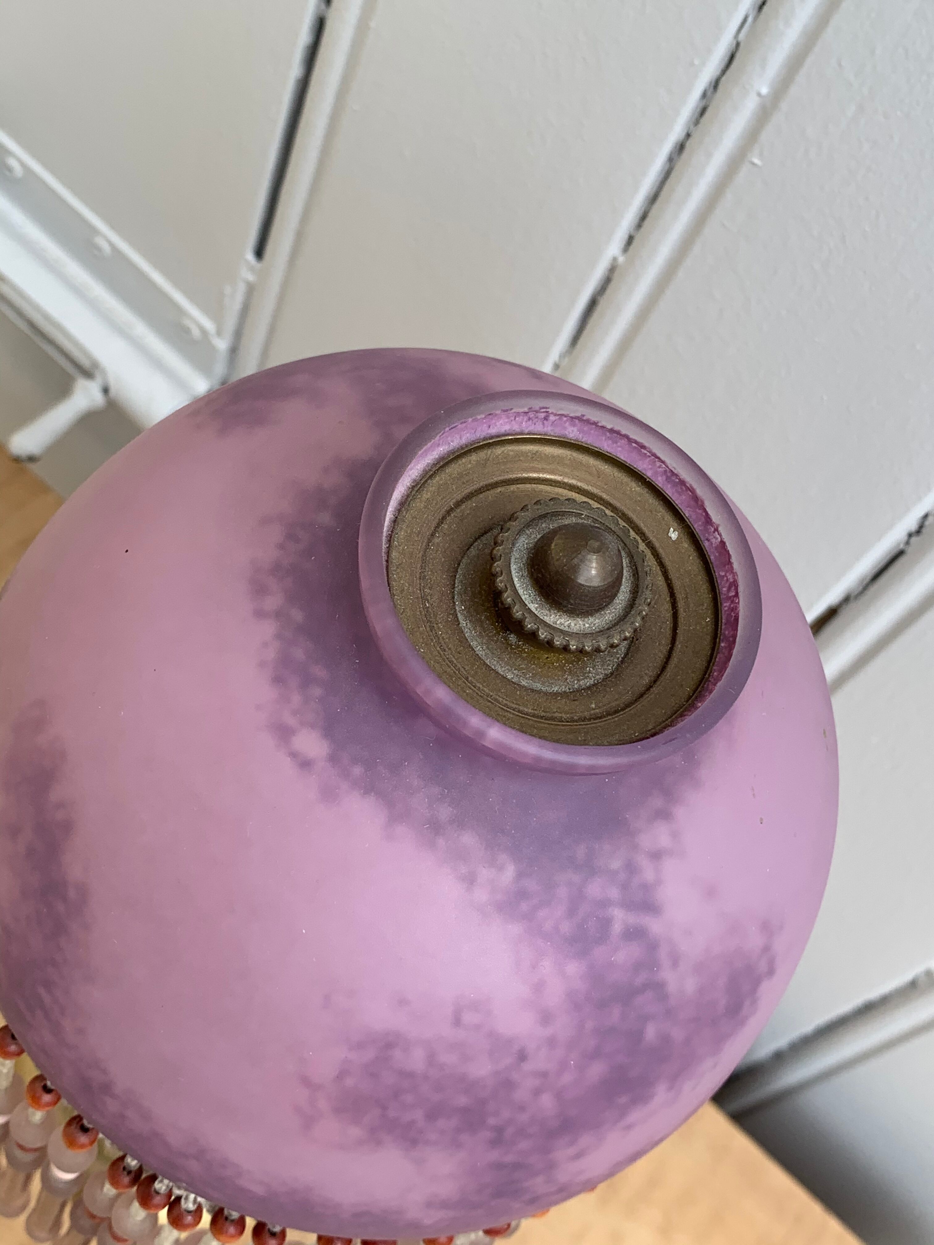 Pair of pampille bedside lamps