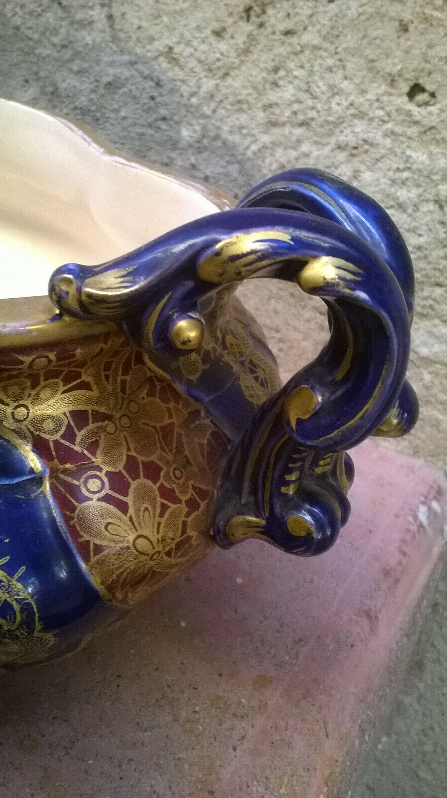 Sarreguemines signed planter