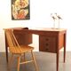 Vintage Danish teak design desk from the 50s and 60s