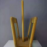 Wooden and glass magazine rack