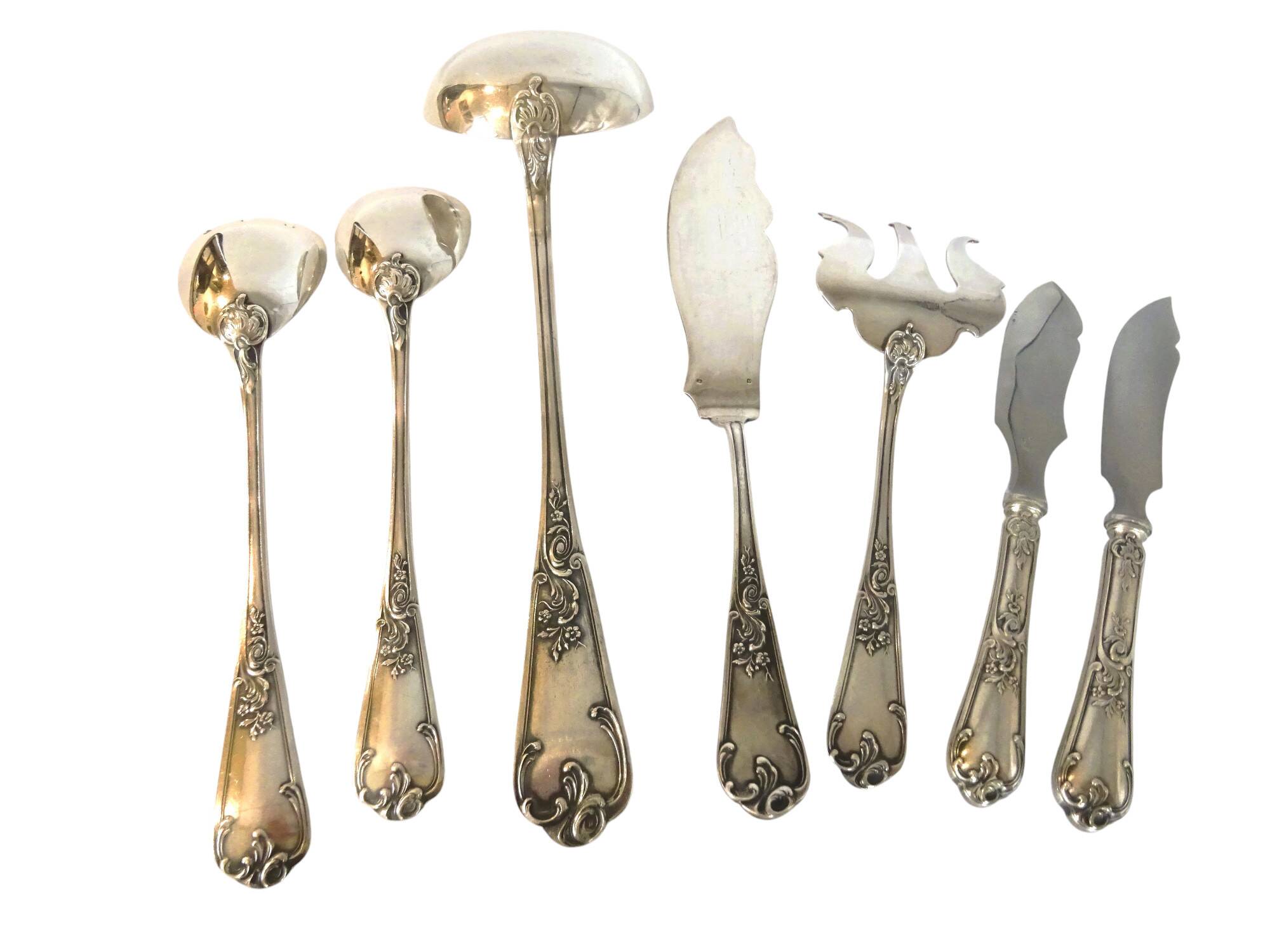 Silver-plated cutlery set - 103 pieces