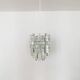 Large Ice Glass Chandelier by J.T. Kalmar