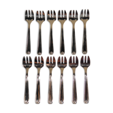 Box of 12 oyster forks