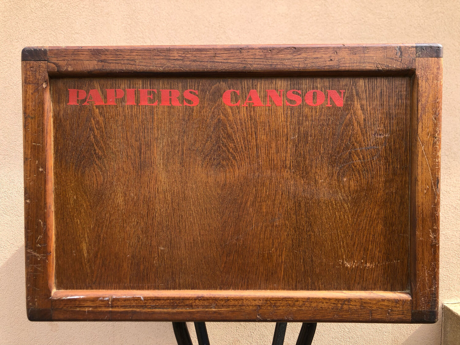 Craft furniture: display of old stationery for Cansons Papers.  50s