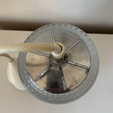 Textured glass vintage pendant light - 1960s