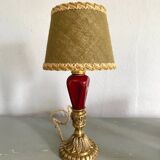 Bronze lamp, 2 M new fabric cable, lampshade