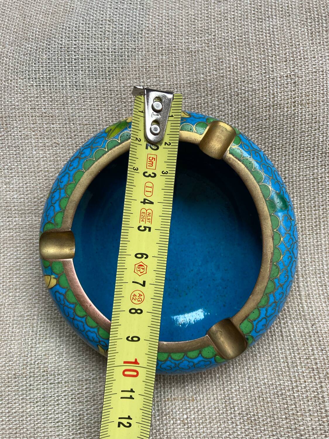 Cendrier émail cloisonné chinois