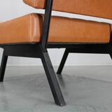 1970s Brevetti IPE Set Of Three RARE Convertible Lounge Chairs, Italy