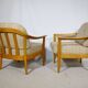 Cherrywood Club Chairs by Klaus Warzecha for Wilhelm Knoll, Set of 2, 1970s