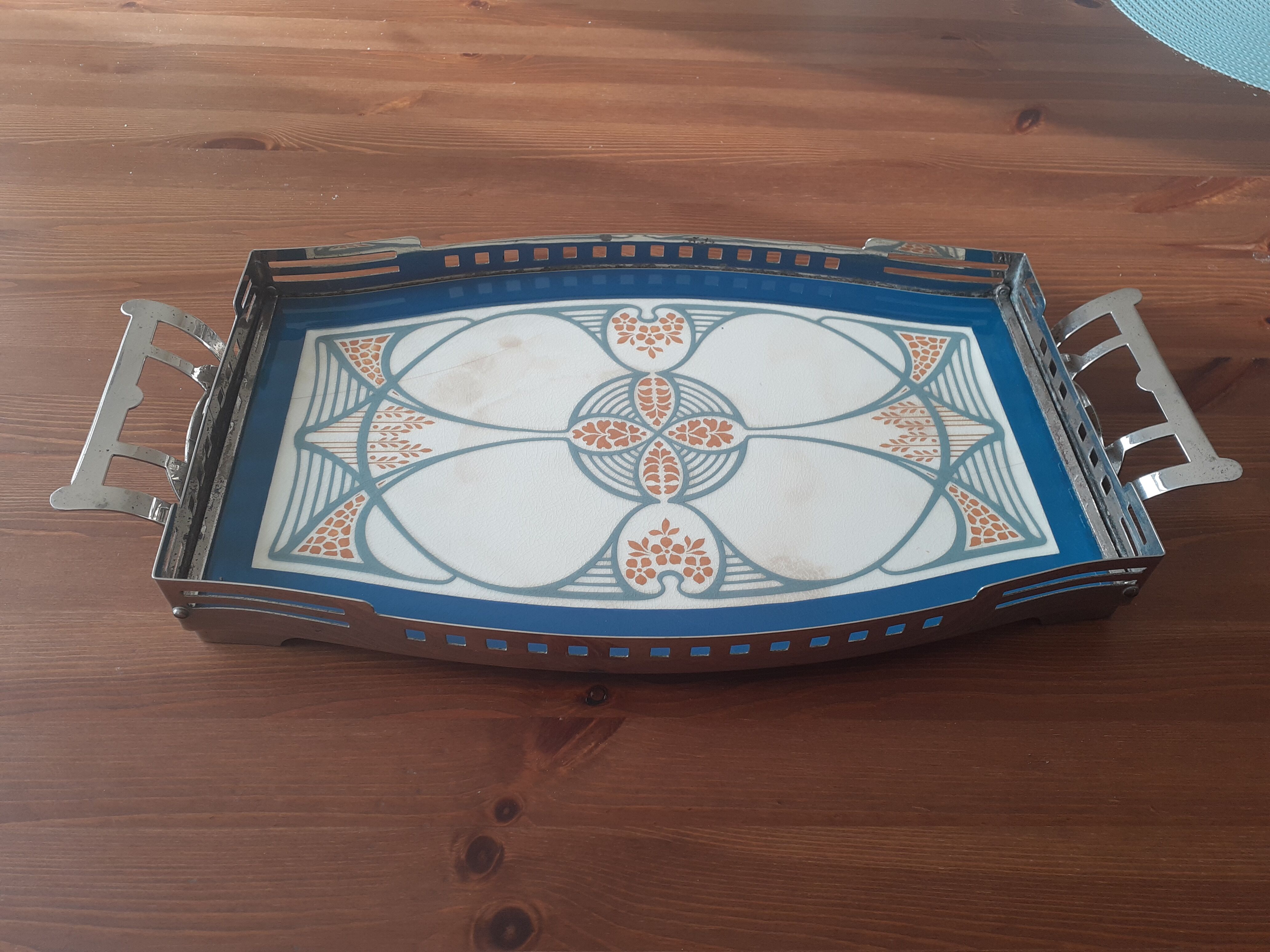 Plateau Villeroy and Boch Dresden Art Nouveau