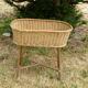 Plant holder, wicker and vintage bamboo structure 1960/70