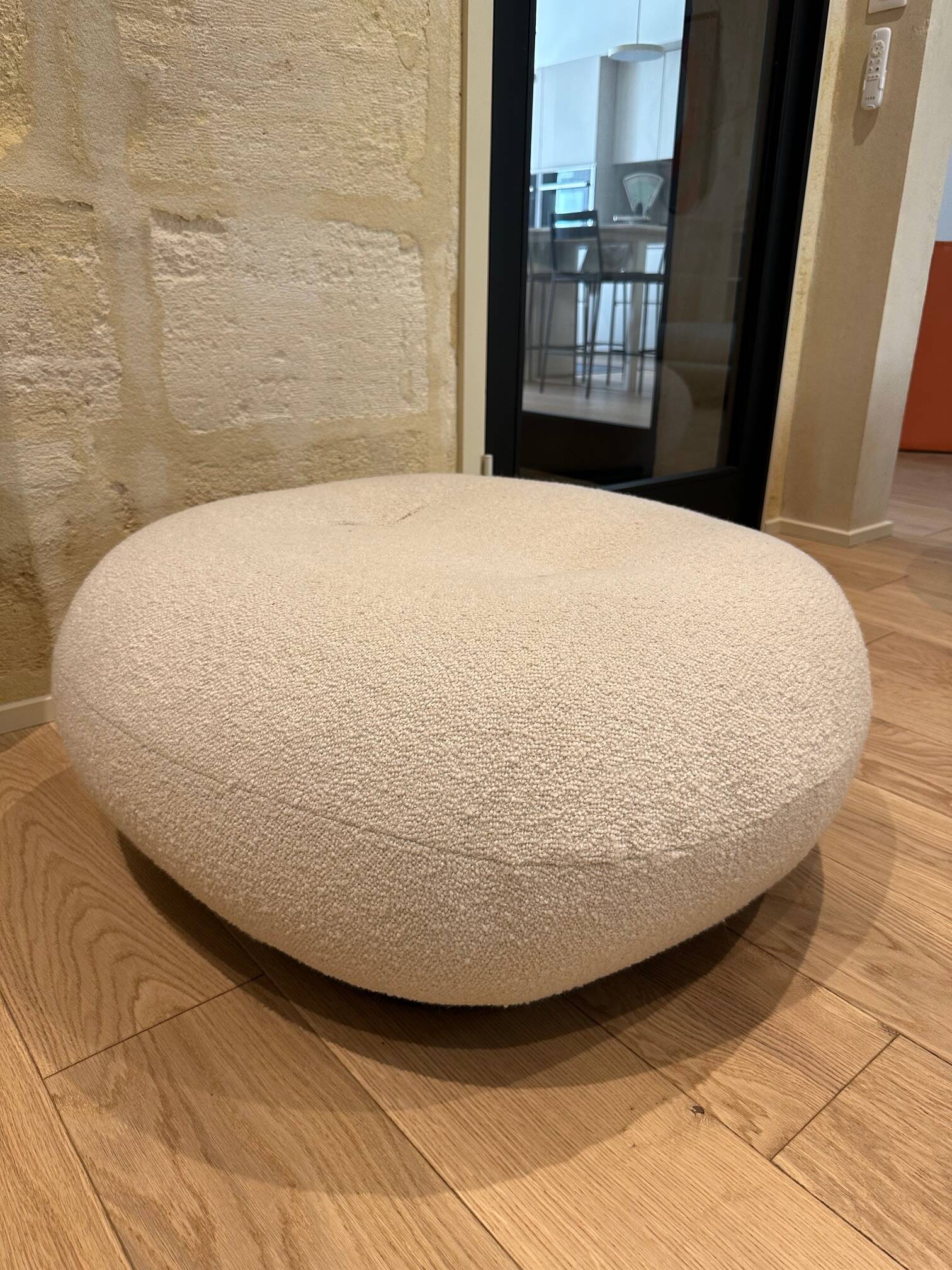 2 GUBI Pacha model poufs by Pierre Paulin