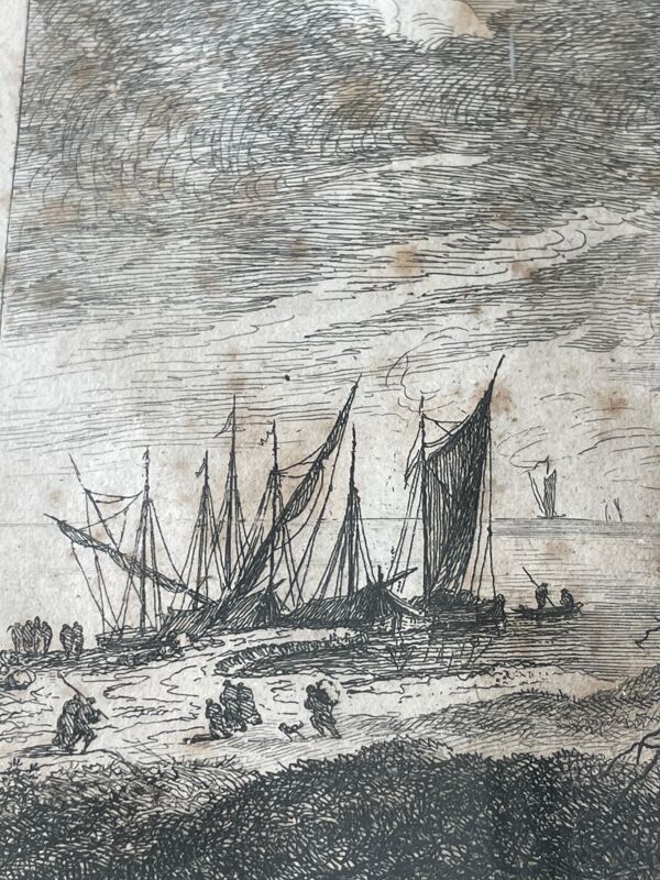 Tableau gravure ancienne xviiie franz edmund weirotter 1763