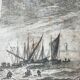 Antique engraving painting XVIIIth Franz Edmund Weirotter 1763