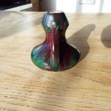 Bougeoir vase en grès flammé