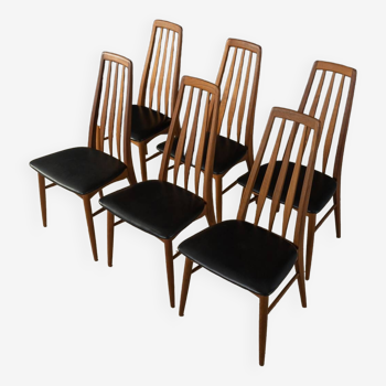 6 chaises de salle à manger, Niels Koefoed