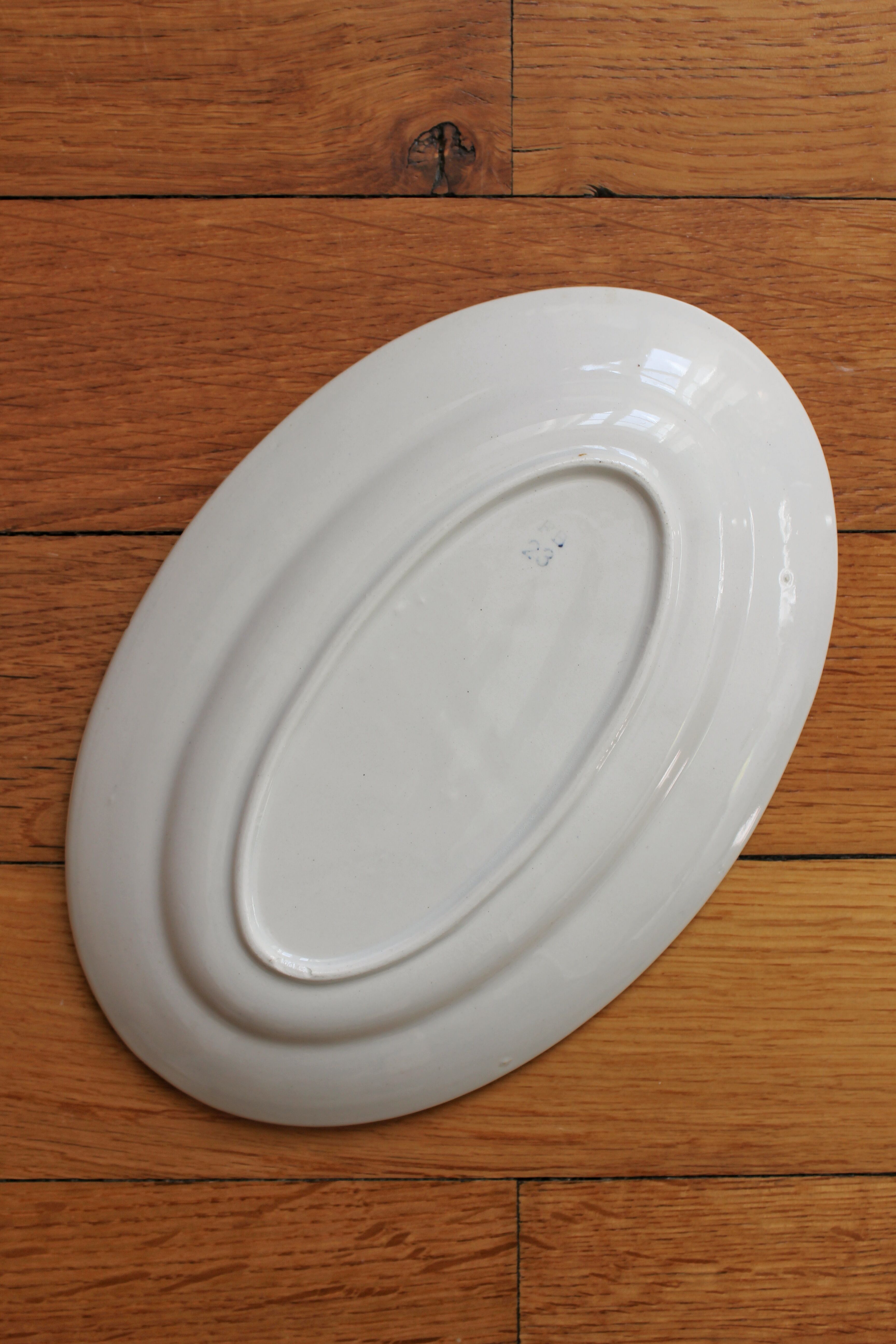 Digoin vintage earthenware dish