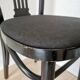 Set of 4 Vintage Black Wooden Dining Chairs: STOL Kamnik, 70s, Yugoslavia