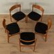 1950s dining chairs by Erik Buch for O.D. Møbler (set of 5)