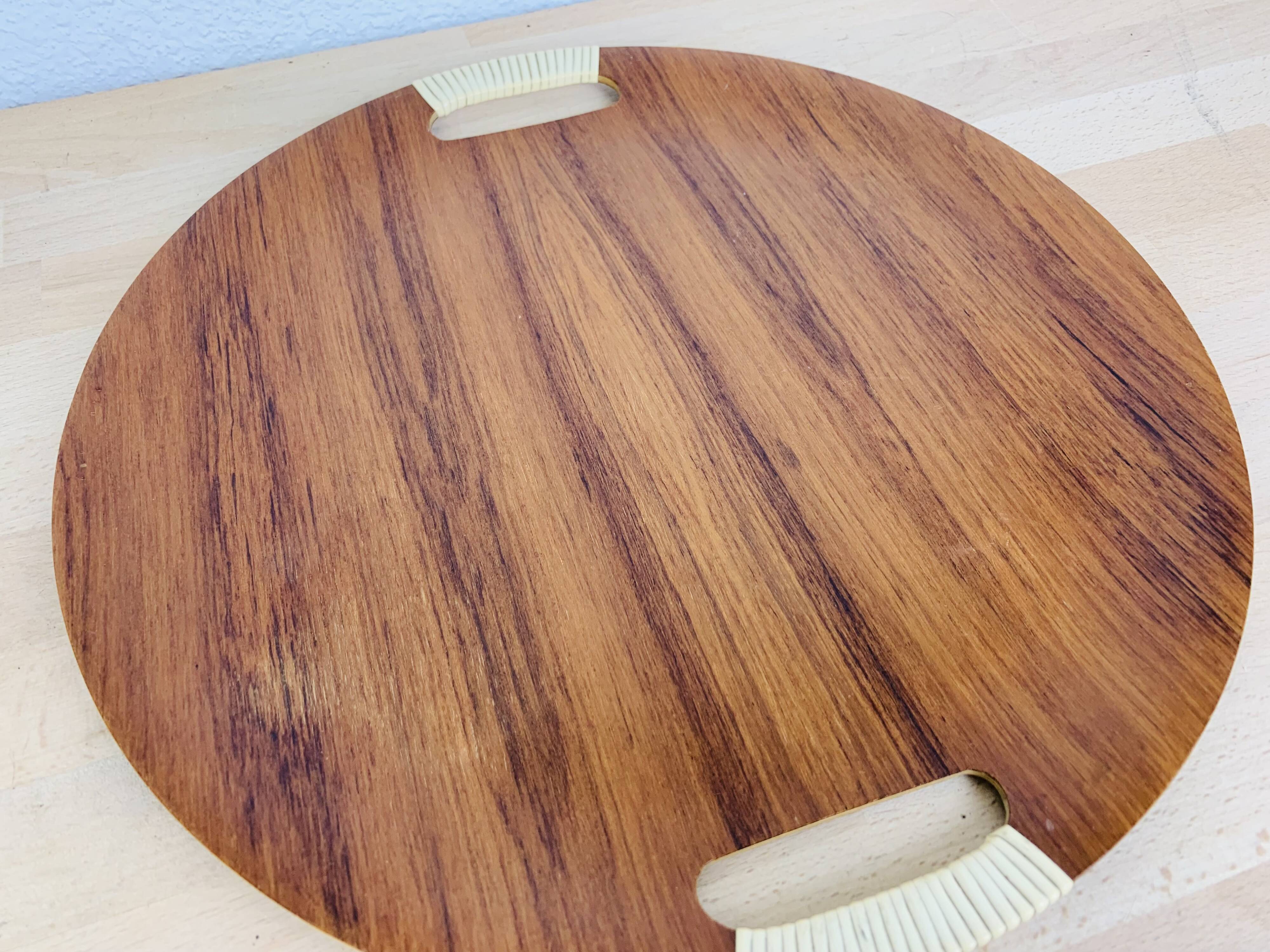 Round top Scandinavian teak 60s