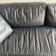 BnB Italia black and white leather sofa – 2-seater module