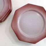 Set of 8 octagonal plates