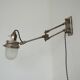 Industrial Adjustable Metal and Glass French Wall Light