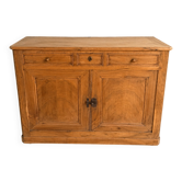 Joli buffet bas en noyer, poncé