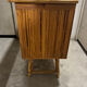 Vintage rattan bar cabinet by Dlg Audoux Minet