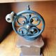 Coffee mill in wood and metal style antique countertop