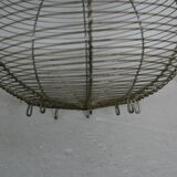 Egg basket in braided metal