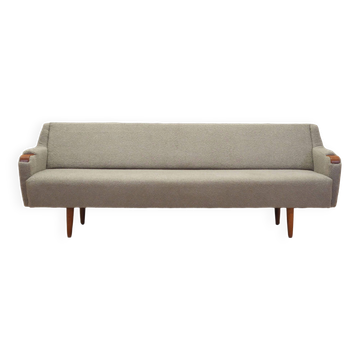 Canapé en teck, design danois, années 1970, production : Danemark