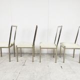 Metal and lucite dining chairs by Belgochrom, 1970s