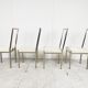 Metal and lucite dining chairs by Belgochrom, 1970s