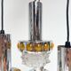 Solid Cascade chandelier with 4 lights, 1970s