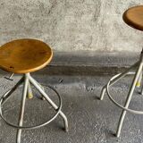 Pair of BAO workshop stools, 1950s