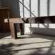 Brutalist Oak Bench – Unique Piece, 20th Century Folk Art