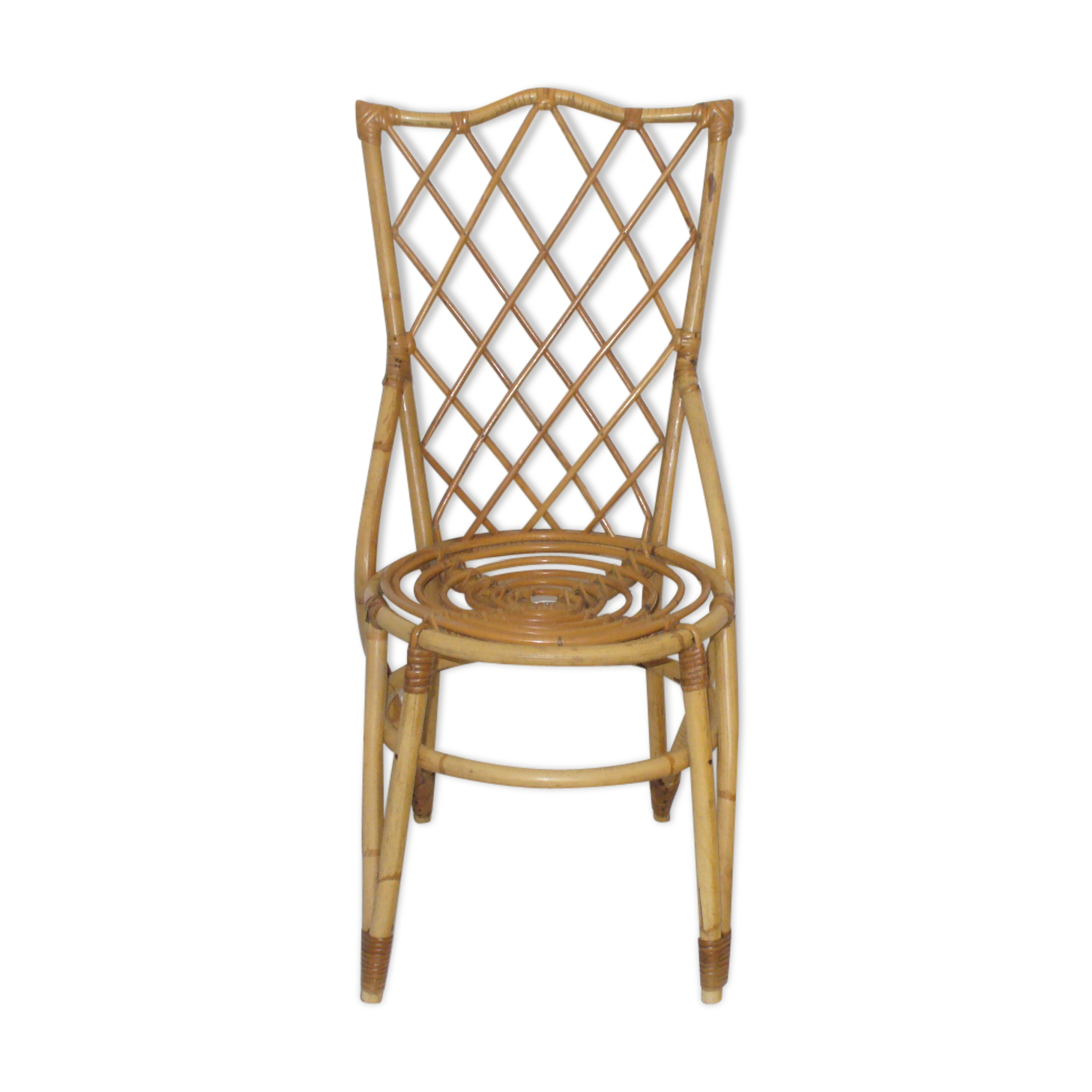 1950s rattan chair