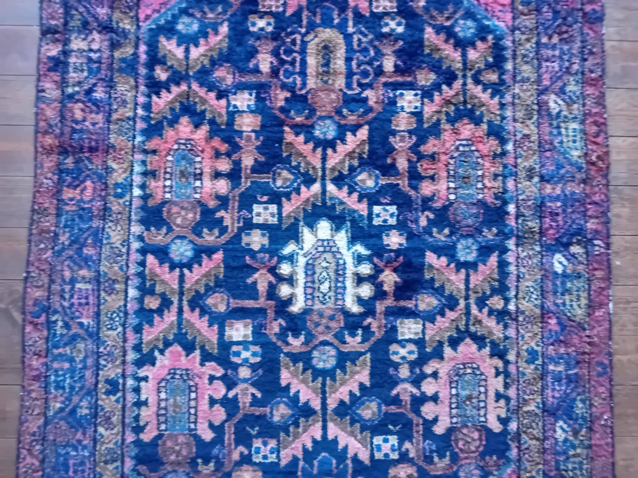 Handmade Persian Hamadan Rug 210x134cm