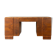 Double pedestal desk, Art Deco, 1930s, walnut veneer