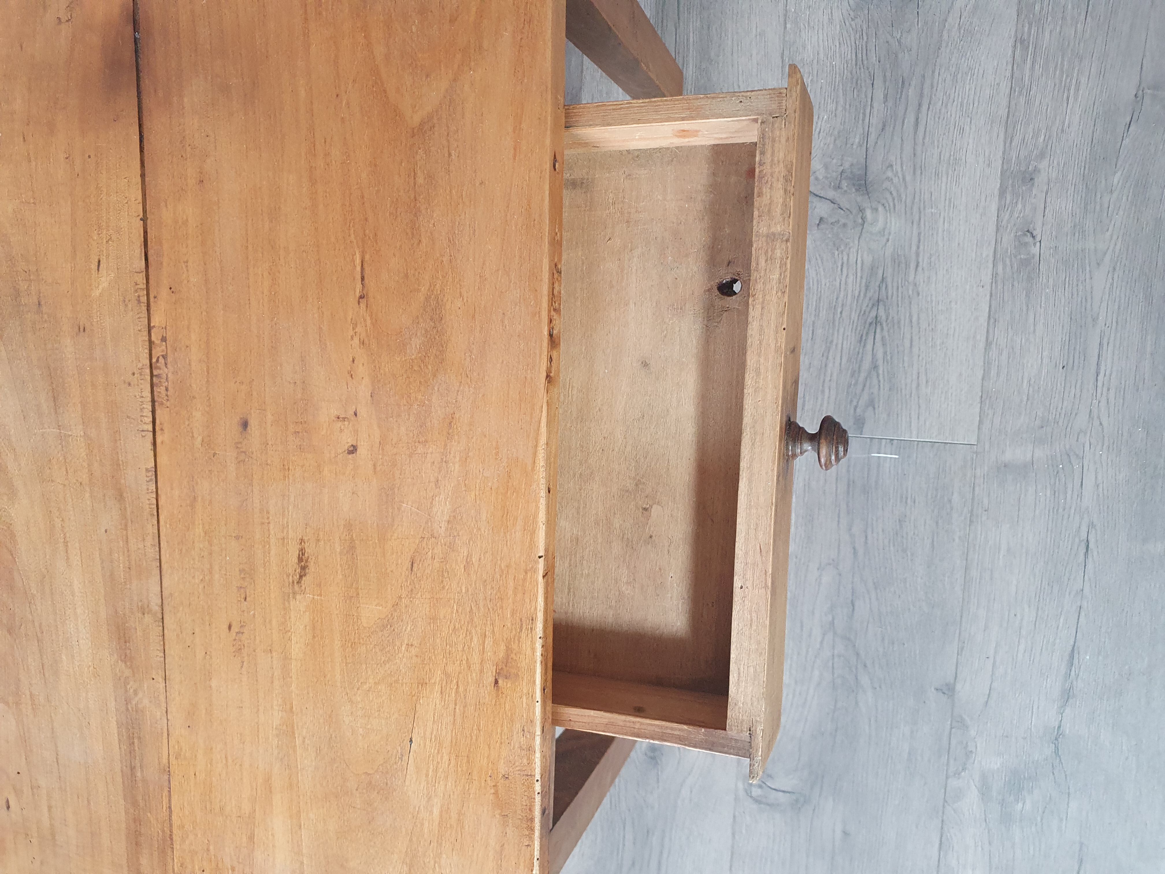 Vintage wooden coffee table, with a drawer