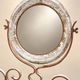 Dressing table – Napoleon III style – Wrought iron & Enamel – Flower decoration