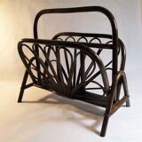 Rattan magazine holder