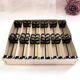 Box of 12 wrought iron cutlery holders