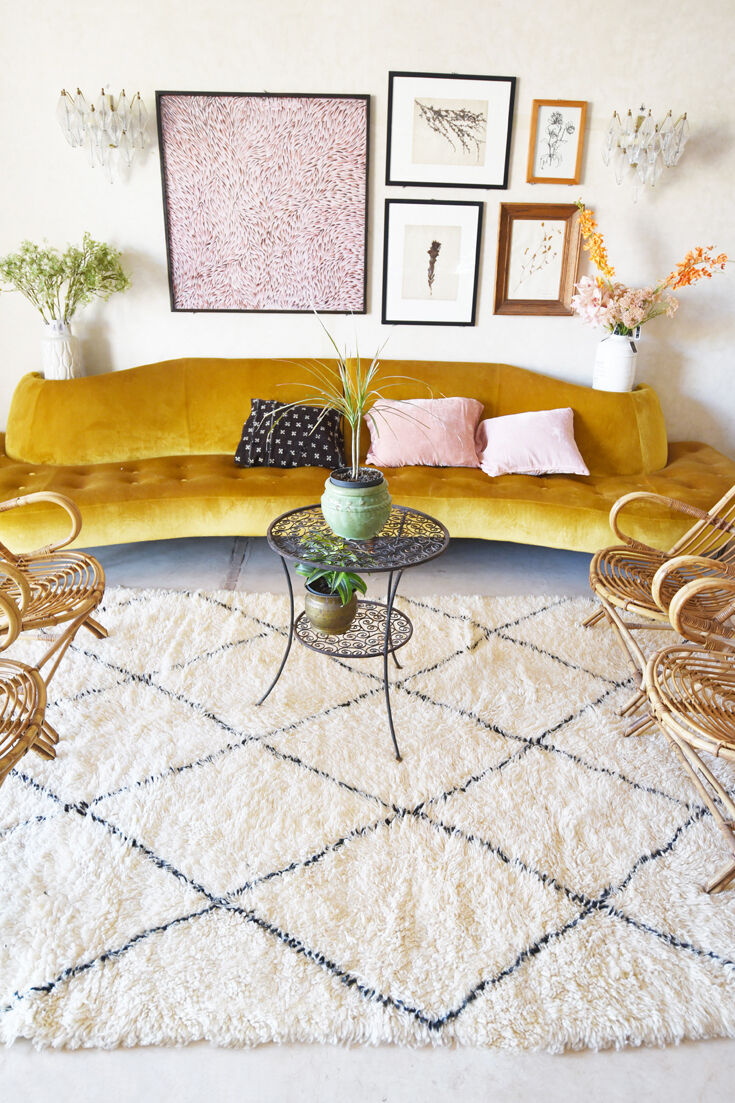 Tapis beni ourain 177x284cm